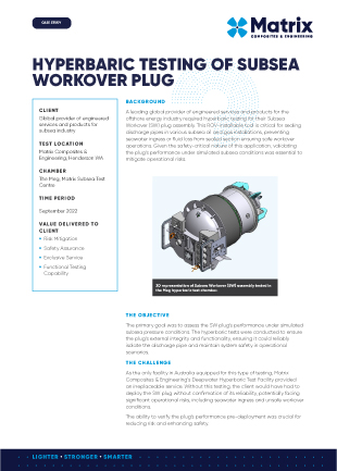CASE STUDY SW2 Plug 2022 Test | Matrix